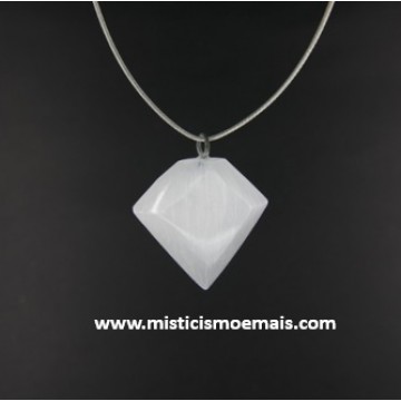 Pingente - Selenita Rombo.